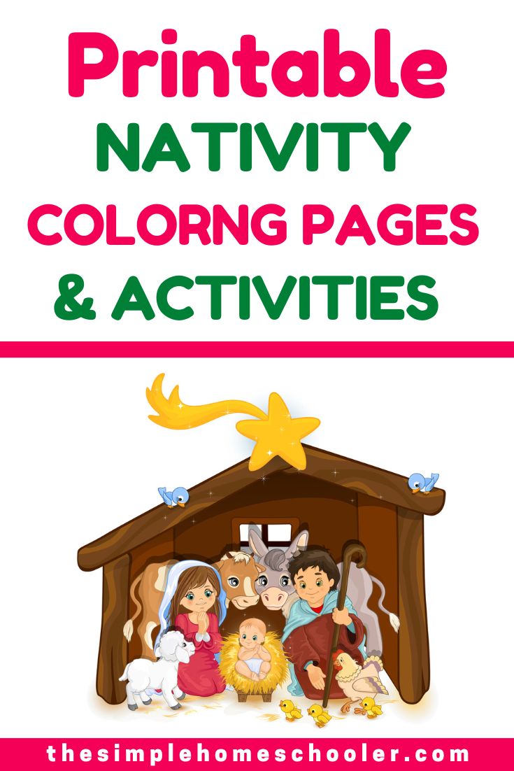 Free Nativity Coloring Pages Perfect Printable Christmas Fun The