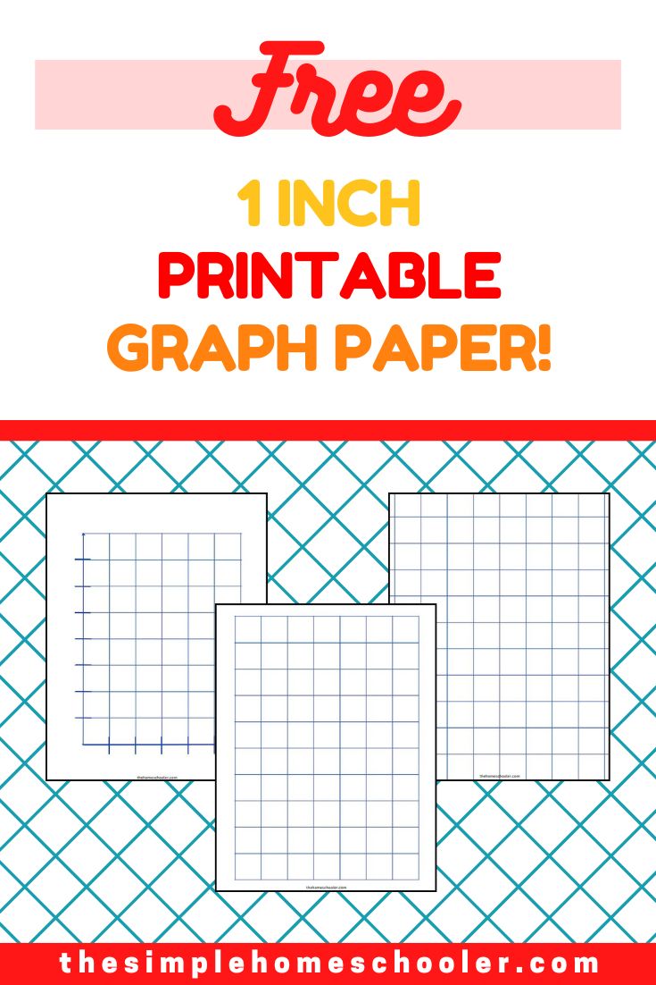 Precise 1 Inch Graph Paper Templates Free Printable The Simple Homeschooler