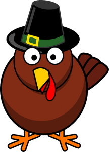 turkey with pilgrim hat on