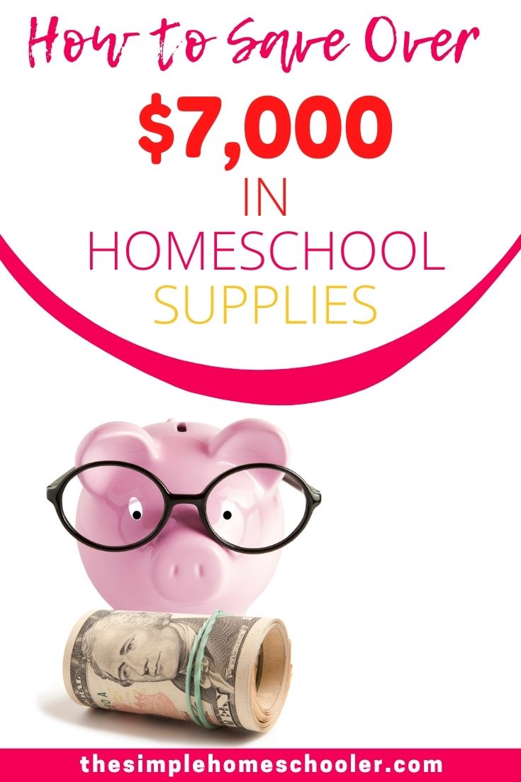 Homeschooling expenses can stack up quickly, so its important to save money on homeschooling supplies wherever you can. Check out how I saved almost $8,000 in homeschool supplies with this easy weekly habit!