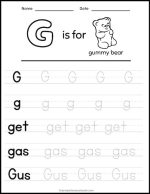 15+ Letter G Worksheets: Free & Printable! - The Simple Homeschooler