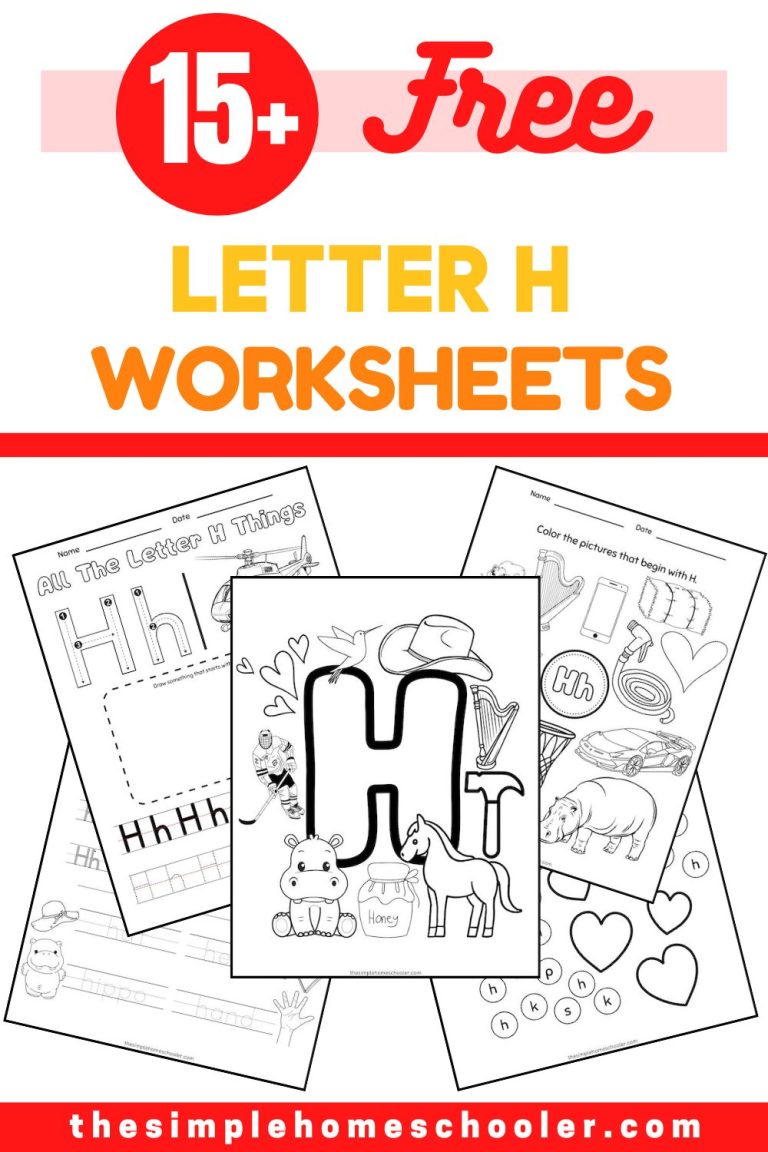 Letter H Worksheets Pin