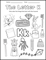 15+ Letter K Worksheets: Free & Easy Print! - The Simple Homeschooler