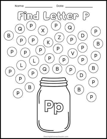 15+ Letter P Printables: Free & Easy Print - The Simple Homeschooler