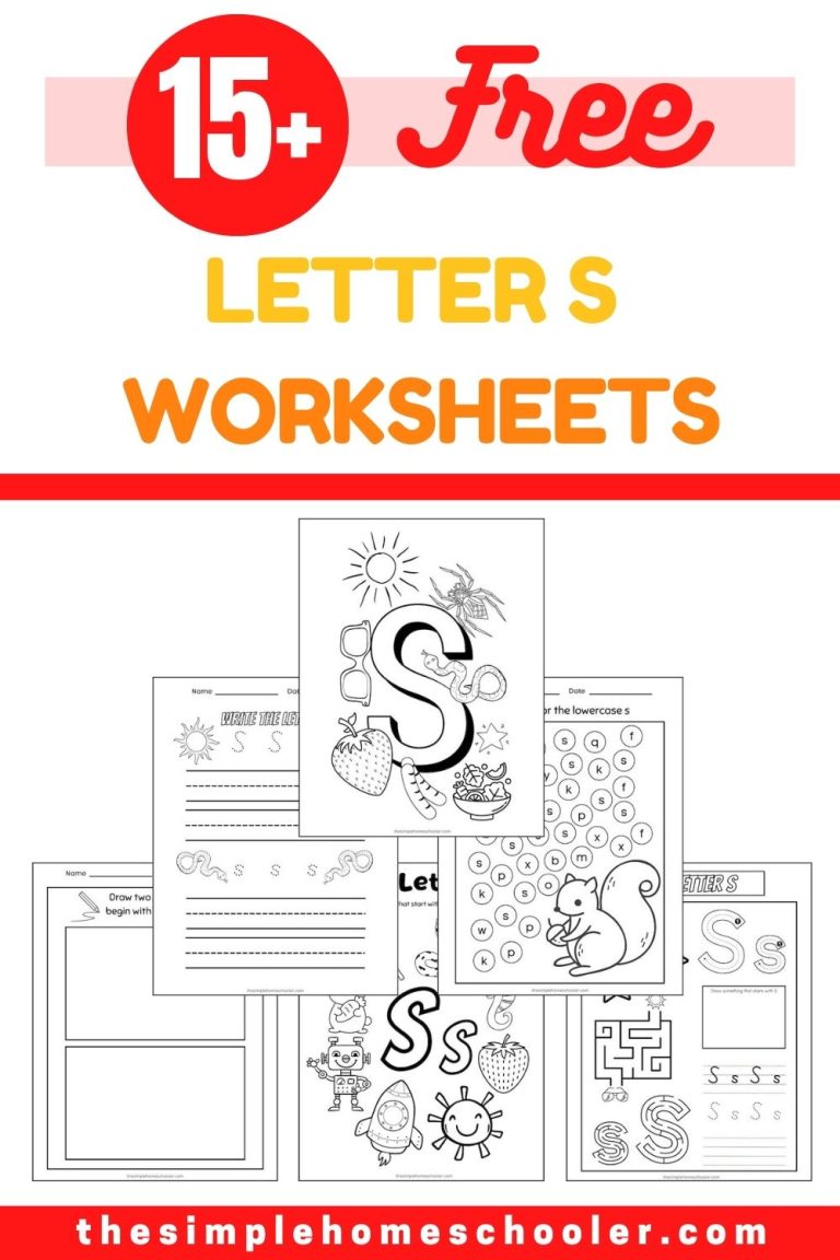 Letter S Worksheet Pin