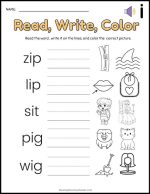 25 Free CVC Word Worksheets For Kindergarten: Easy Print - The Simple ...