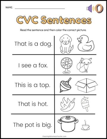 25 Free CVC Word Worksheets For Kindergarten: Easy Print - The Simple ...