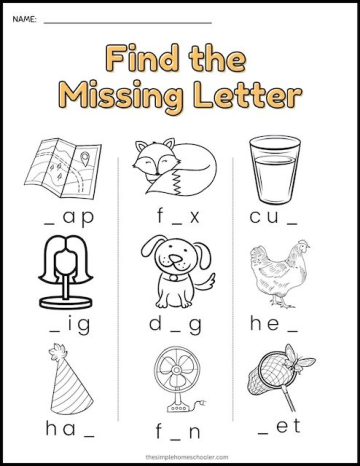 25 Free CVC Word Worksheets For Kindergarten: Easy Print - The Simple ...