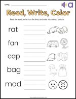 25 Free CVC Word Worksheets For Kindergarten: Easy Print - The Simple ...