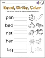 25 Free CVC Word Worksheets For Kindergarten: Easy Print - The Simple ...