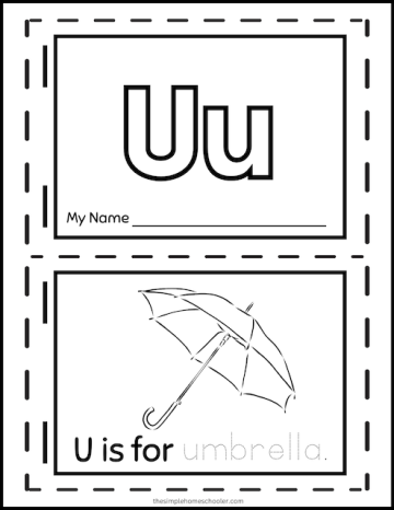 15+ Letter U Worksheets: Free & Easy Print! - The Simple Homeschooler