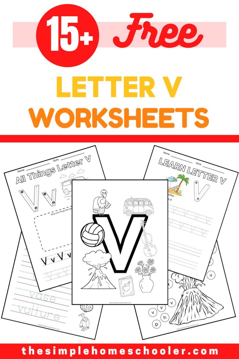 Letter V Worksheets Pin