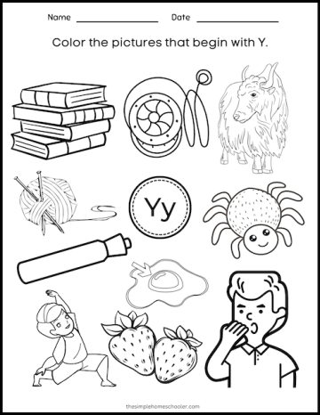 15+ Letter Y Worksheets: Free & Easy Print! - The Simple Homeschooler