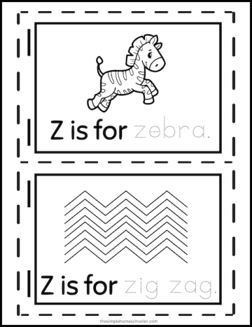 15+ Letter Z Worksheets: Free & Easy Print! - The Simple Homeschooler