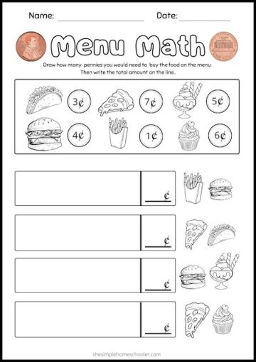 Super Fun Counting Pennies Worksheets: Free and Printable! - The Simple ...