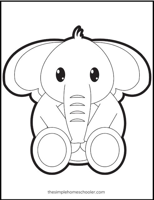 Cute Animals Coloring Book For Kids: The First Toddler Coloring Book for Kids Pre-K, Preschool, and Kindergarten (Cute, Animal, Dog, Cat, Elephant, Rabbit, Owls, Bears, Kids Coloring Books Ages 2-4, 4-8, 9-12) Easy to Take Along Everywhere [Book]