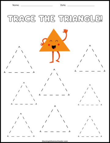 18 Free Tracing Shapes Worksheets For Preschoolers - The Simple ...