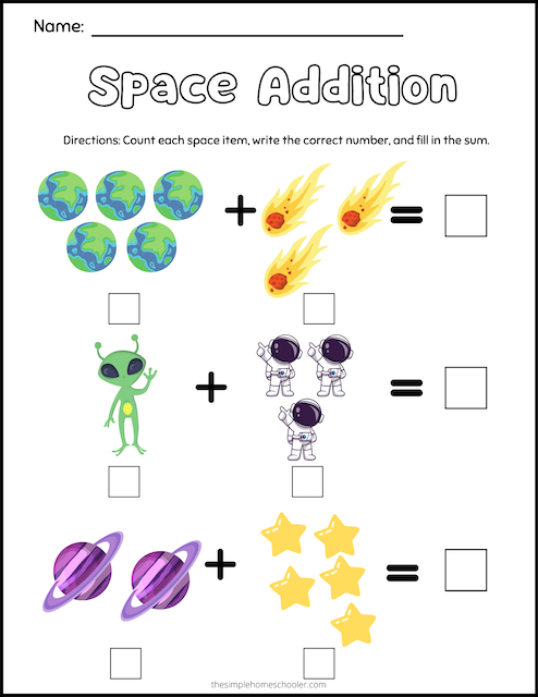 Kindergarten Addition Worksheet 7