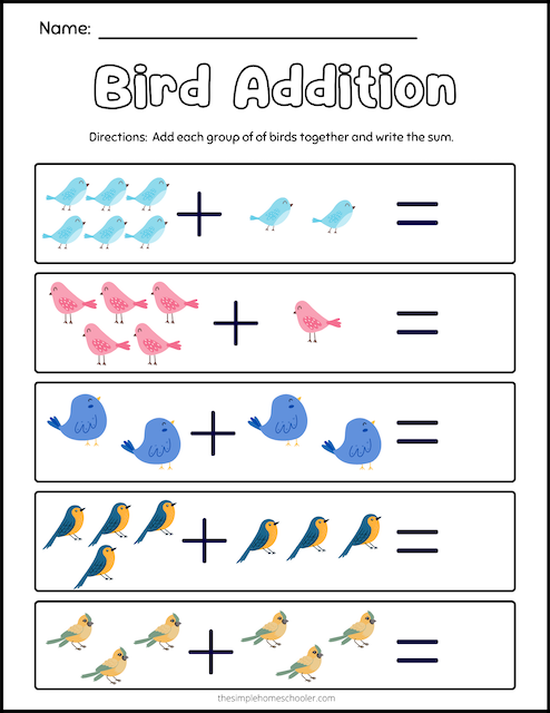 Kindergarten Addition Worksheet 8