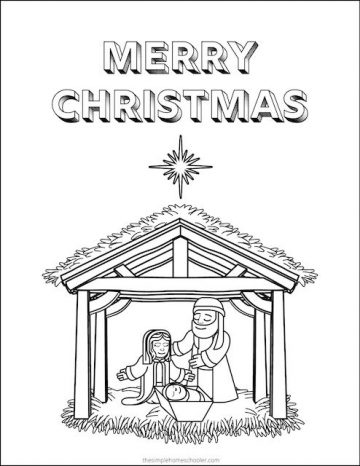 Free Nativity Coloring Pages: Perfect Printable Christmas Fun! - The ...