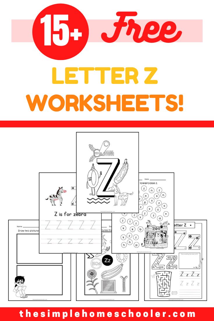 15 Letter Z Worksheets Free Easy Print The Simple Homeschooler