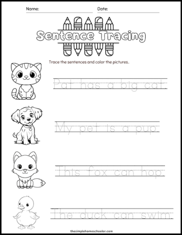 Fun & Free Letter Tracing Worksheets: Easy Print! - The Simple Homeschooler