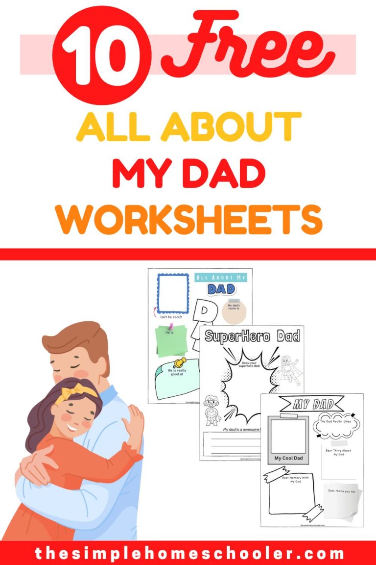 All About My Dad Worksheets Pin