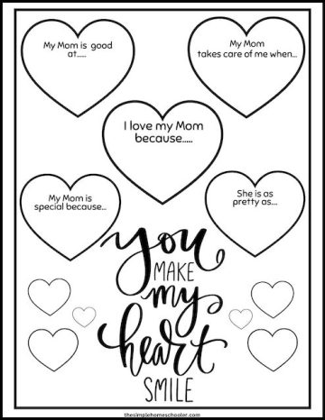 10 Heart-Warming All About My Mom Worksheets: Easy Print - The Simple ...