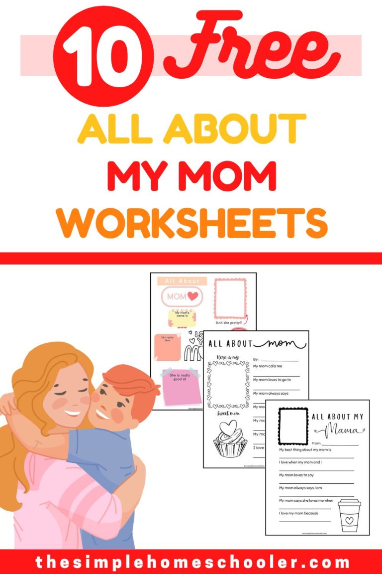 All About My Mom Worksheets Pin 1