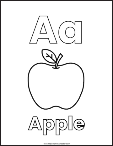 26 Free Alphabet Coloring Worksheets For Kindergarten! - The Simple ...