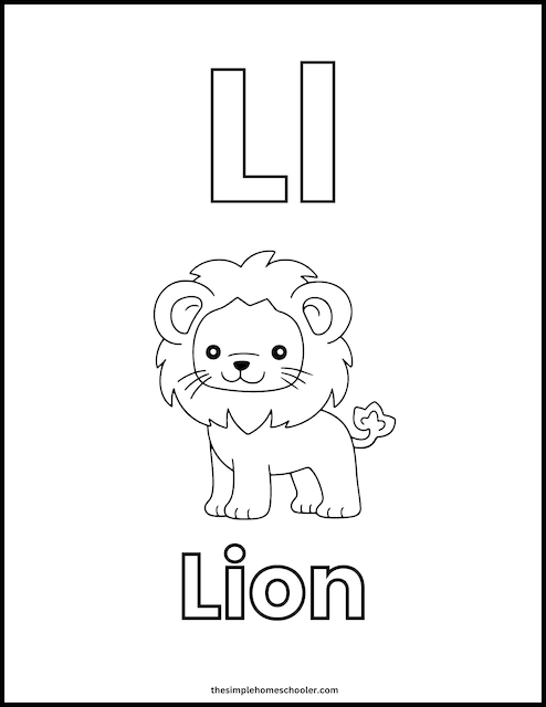 Alphabet Coloring Worksheet 12