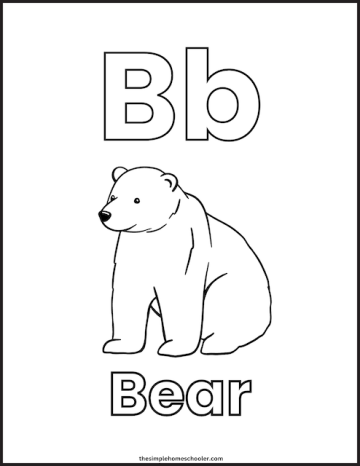 26 Free Alphabet Coloring Worksheets For Kindergarten! - The Simple ...