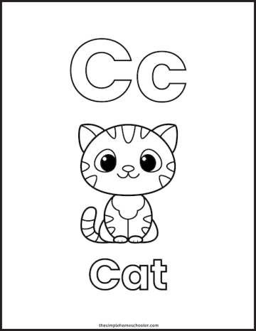 26 Free Alphabet Coloring Worksheets For Kindergarten! - The Simple 