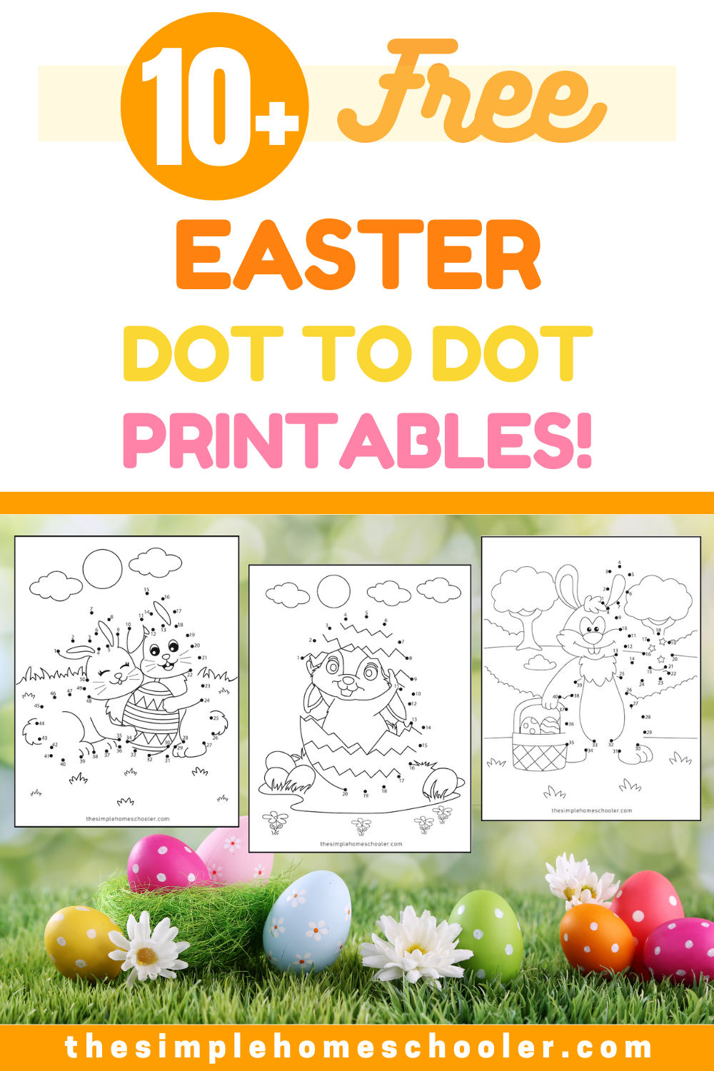 10+ Easter Dot To Dot Printables: Easy Print! - The Simple Homeschooler