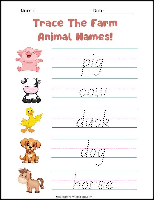 Farm Animals Worksheet - 11