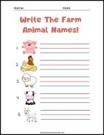 15 Fantastic Farm Animal Worksheets: Free & Easy Print! - The Simple ...