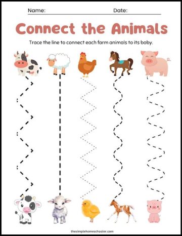 15 Fantastic Farm Animal Worksheets: Free & Easy Print! - The Simple ...