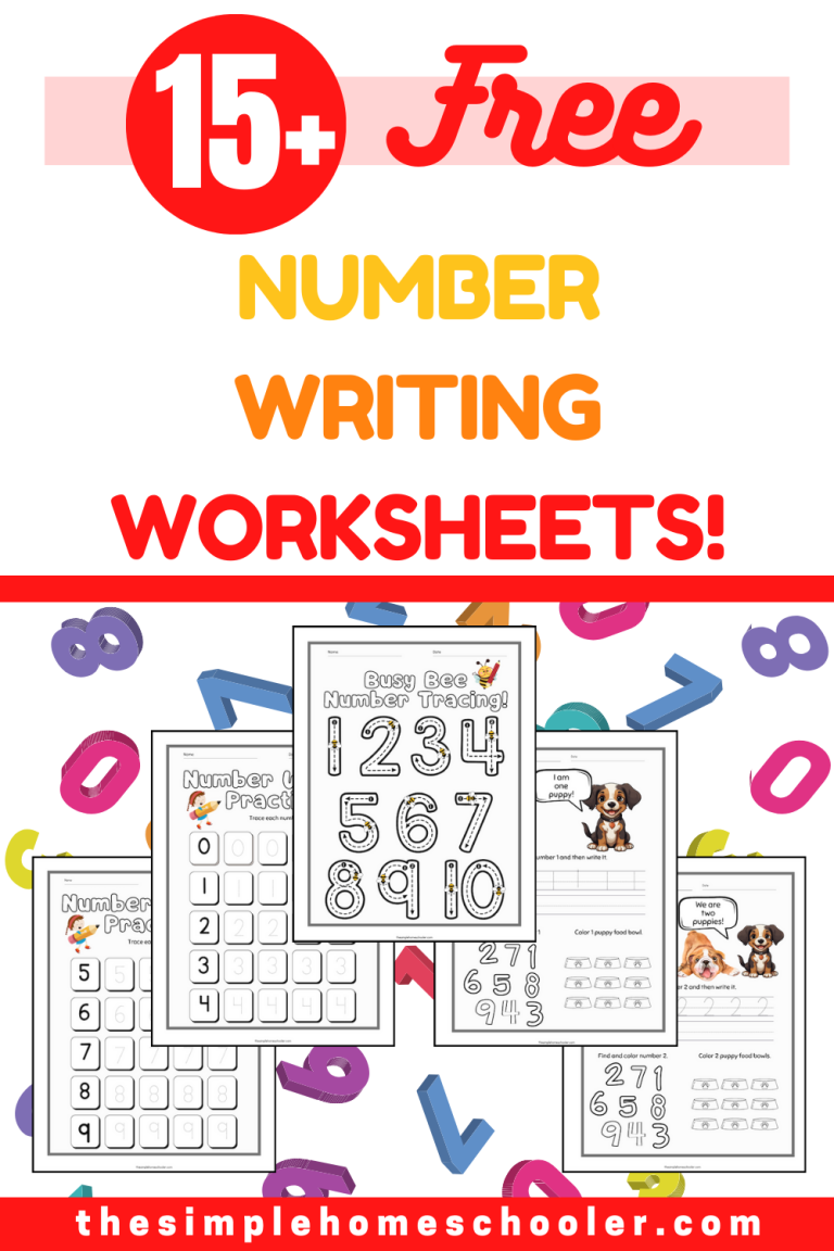 15+ Free Number Writing Worksheets For Kindergarten