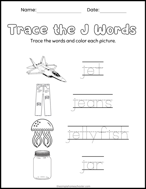 26 Wonderful Word Tracing Worksheets: Free & Easy Print - The Simple ...