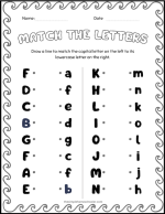 17+ Fun Printable Match Uppercase and Lowercase Letters Worksheets ...