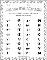 17+ Fun Printable Match Uppercase and Lowercase Letters Worksheets ...