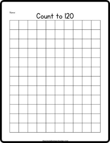 Best 120 Chart Printable and Worksheets: Easy Print! - The Simple ...