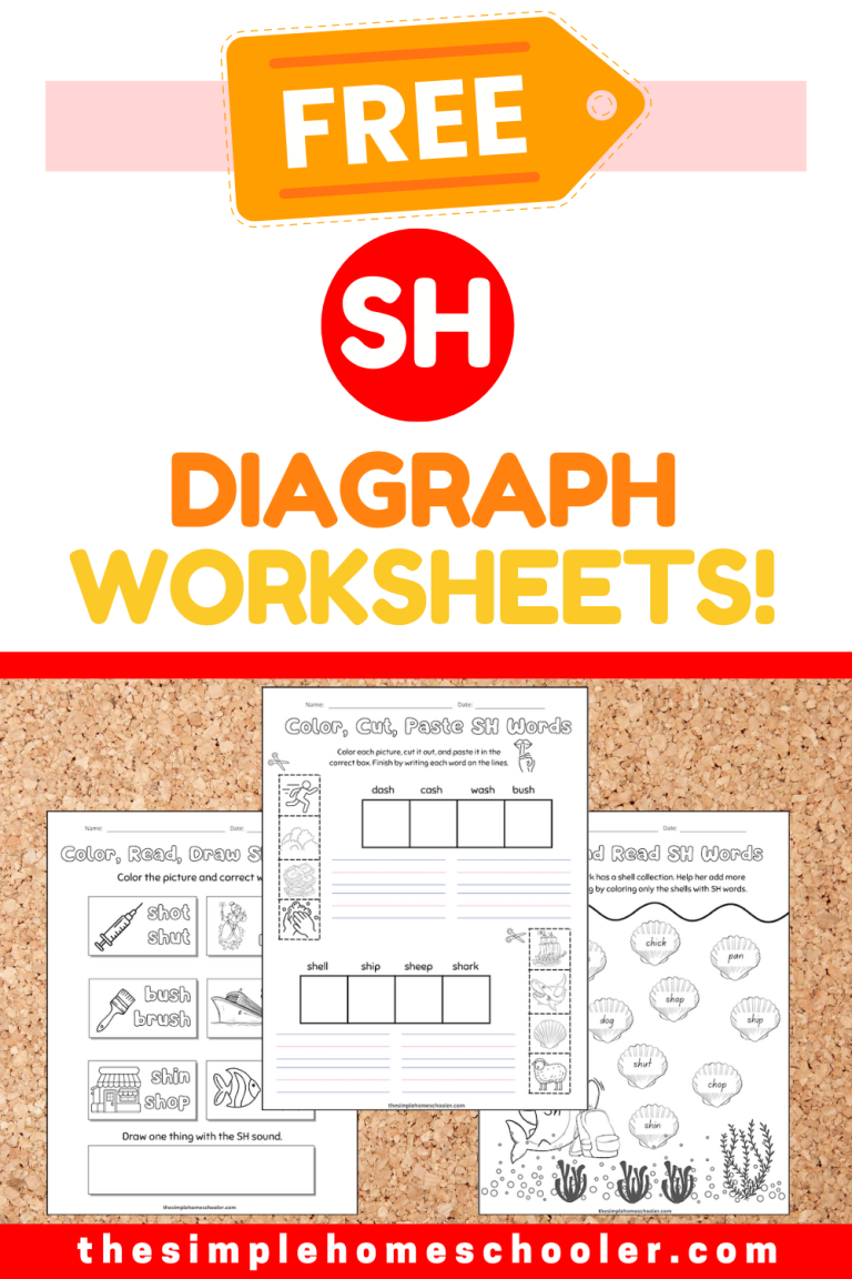 6 Shiny SH Digraph Worksheets: Free & Fun!