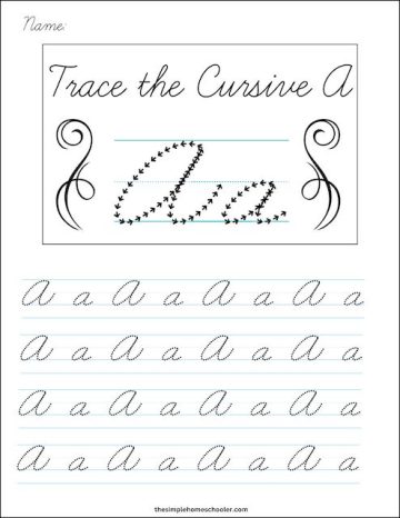 Best Free Cursive Alphabet Tracing Worksheet Packet: Easy Print! - The ...