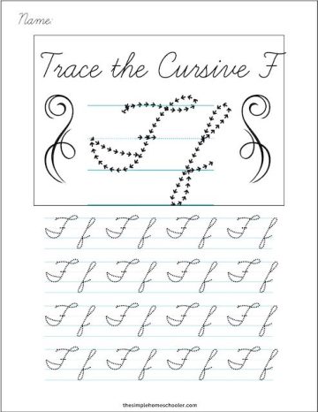 Best Free Cursive Alphabet Tracing Worksheet Packet: Easy Print! - The ...