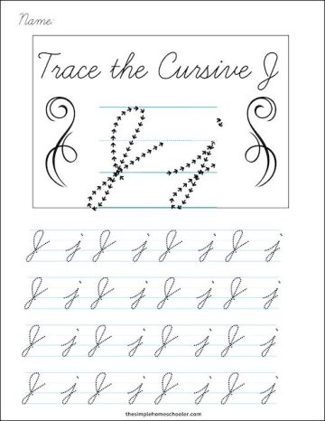 Best Free Cursive Alphabet Tracing Worksheet Packet: Easy Print! - The ...