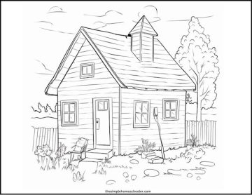 Best Free House Coloring Pages: Easy Print! - The Simple Homeschooler