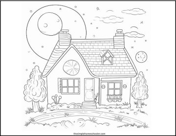 Best Free House Coloring Pages: Easy Print! - The Simple Homeschooler