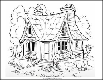 Best Free House Coloring Pages: Easy Print! - The Simple Homeschooler