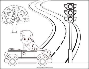 Terrific Traffic Light Coloring Pages: Free & Easy Print! - The Simple ...